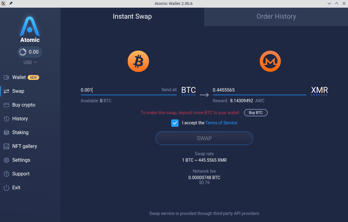 Atomic Swap Currency